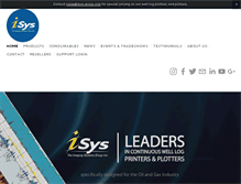 Tablet Screenshot of isys-group.com